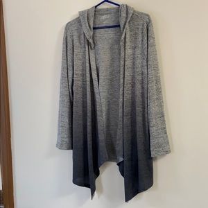 Style & co. Gray Hombre Hooded Wrap Size L